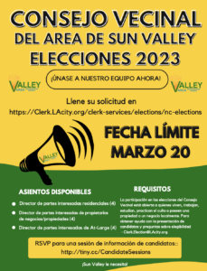SVANC Election Flyer Spanish